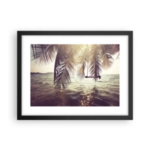 Poster in cornice nera - Si può dondolare tra le nuvole a volontà - 40x30 cm