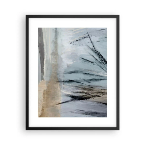 Poster in cornice nera - Campi d'inverno - 40x50 cm