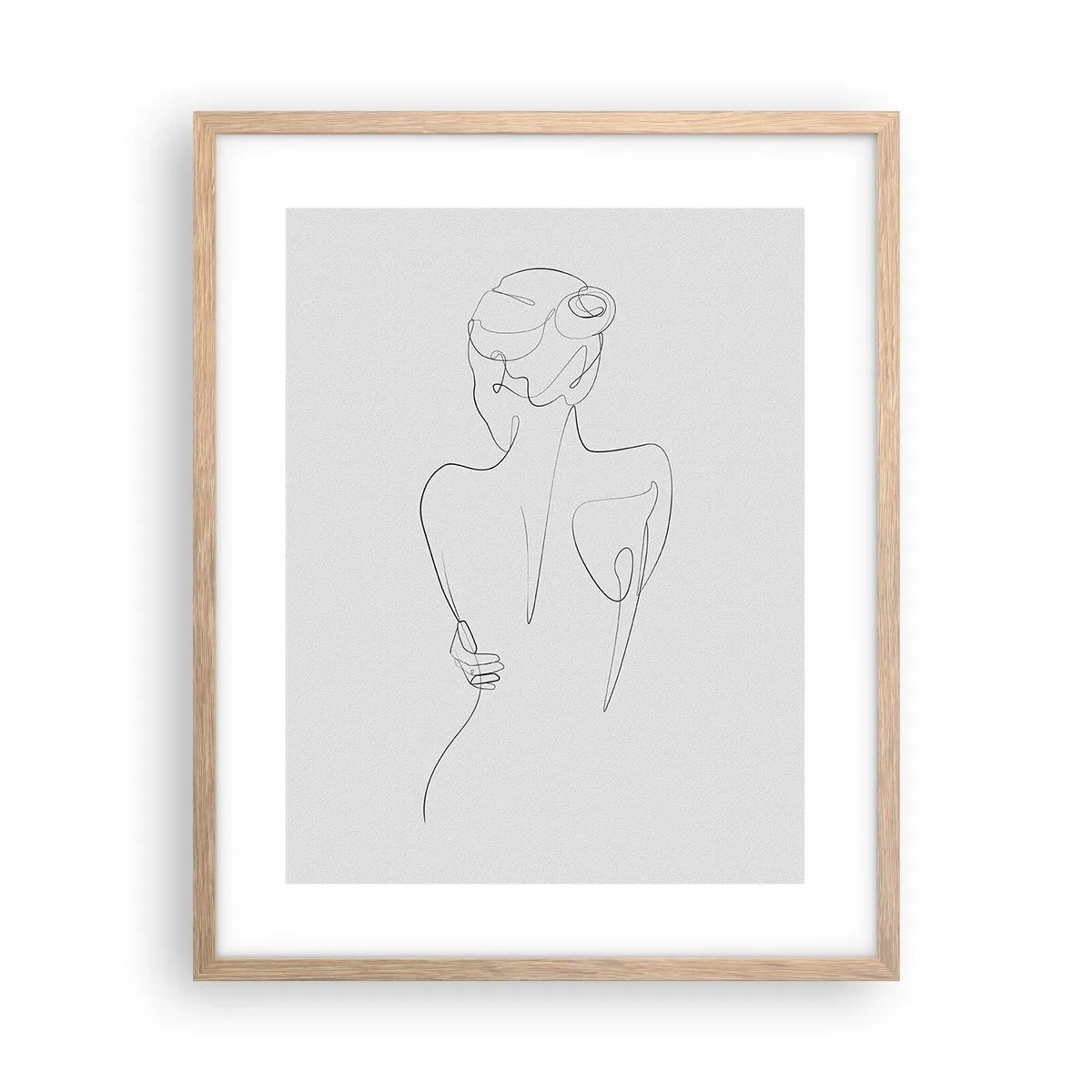 Poster in cornice rovere chiaro - La musica del corpo - 40x50 cm