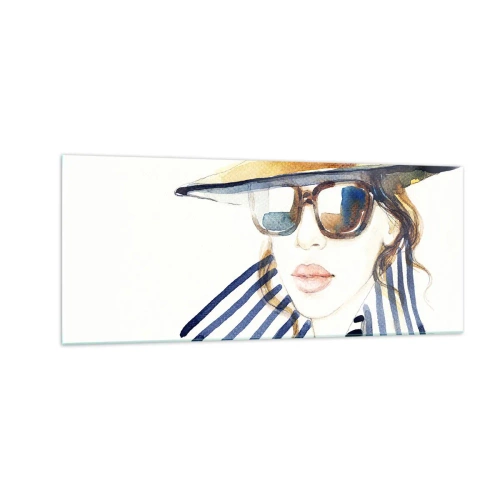 Quadro su vetro - La Florida dà il benvenuto! - 100x40 cm
