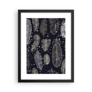 Poster in cornice nera - Pizzo piumato - 30x40 cm