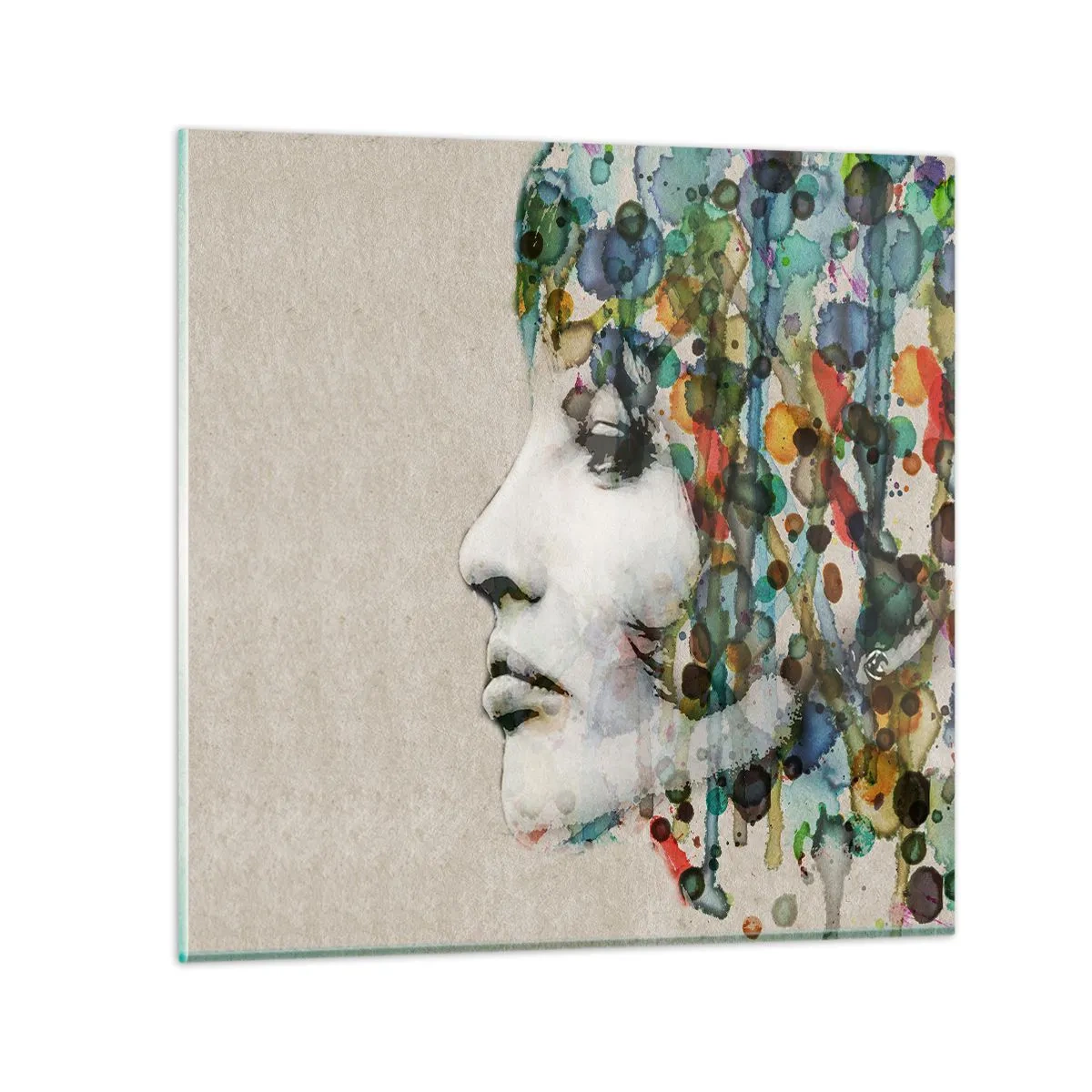 Quadro su vetro - Emersa dal grigio - 30x30 cm