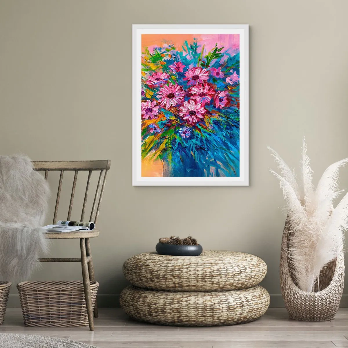 Poster in cornice bianca - L'energia della vita - 40x50 cm