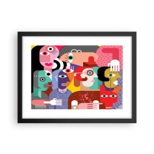 Poster in cornice nera - Mi manda Picasso - 40x30 cm