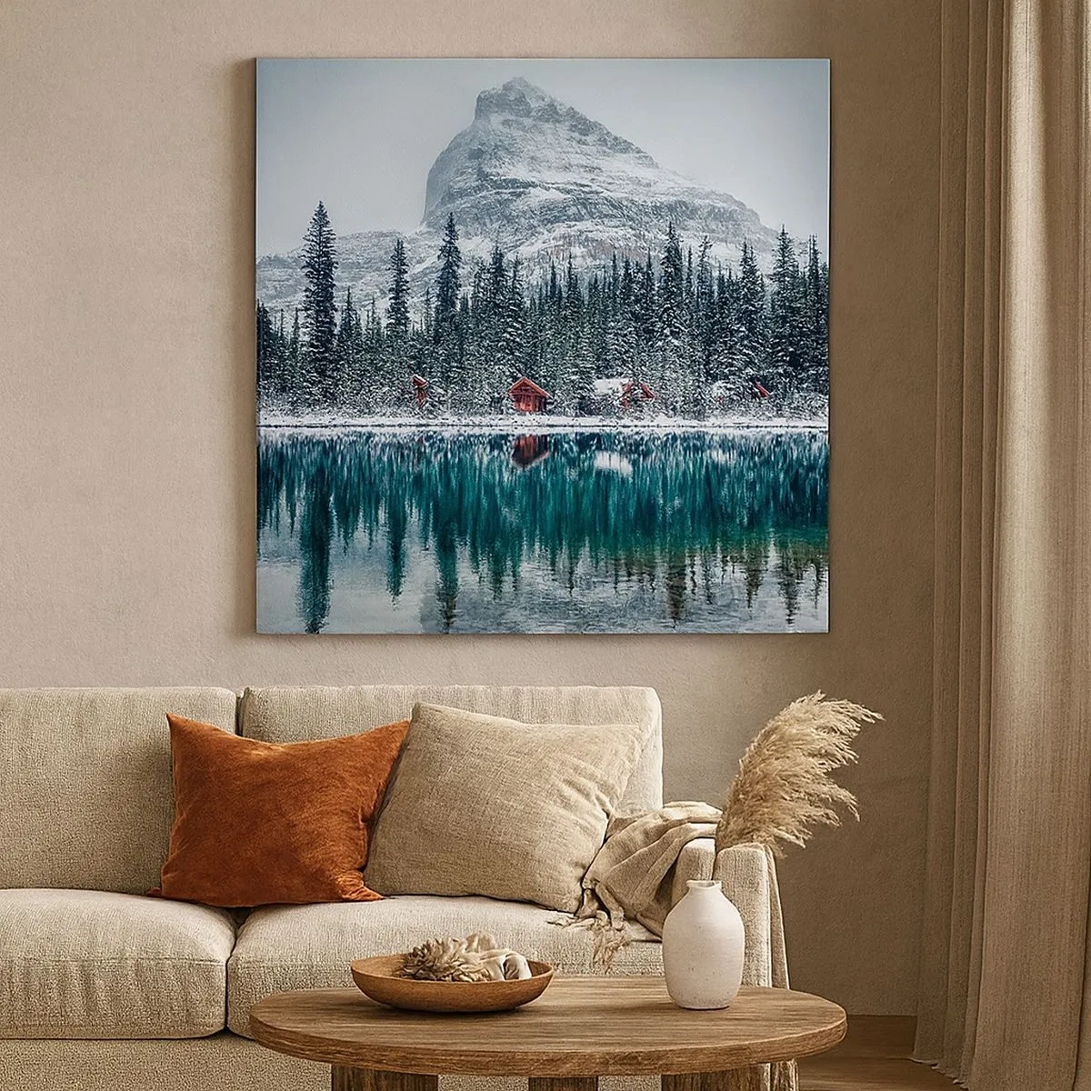 Quadro su tela - Stampe su Tela - Rifugio canadese - 30x30 cm