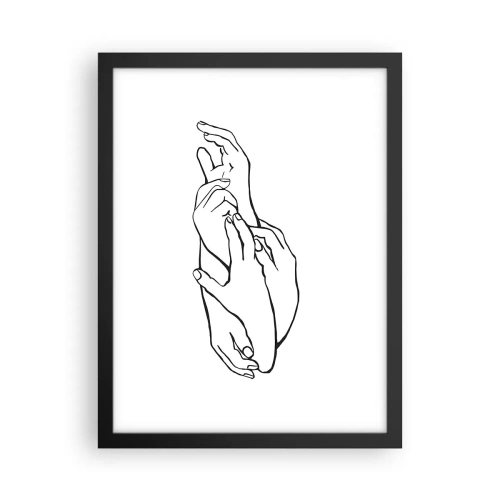 Poster in cornice nera - Il tocco buono - 30x40 cm