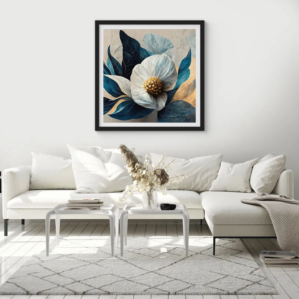 Poster in cornice nera - Ha un cuore d'oro - 30x30 cm