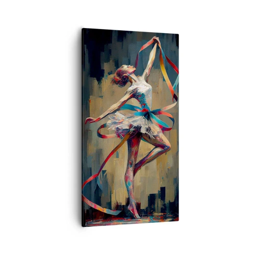 Quadro su tela - Stampe su Tela - Danza con nastro - 55x100 cm