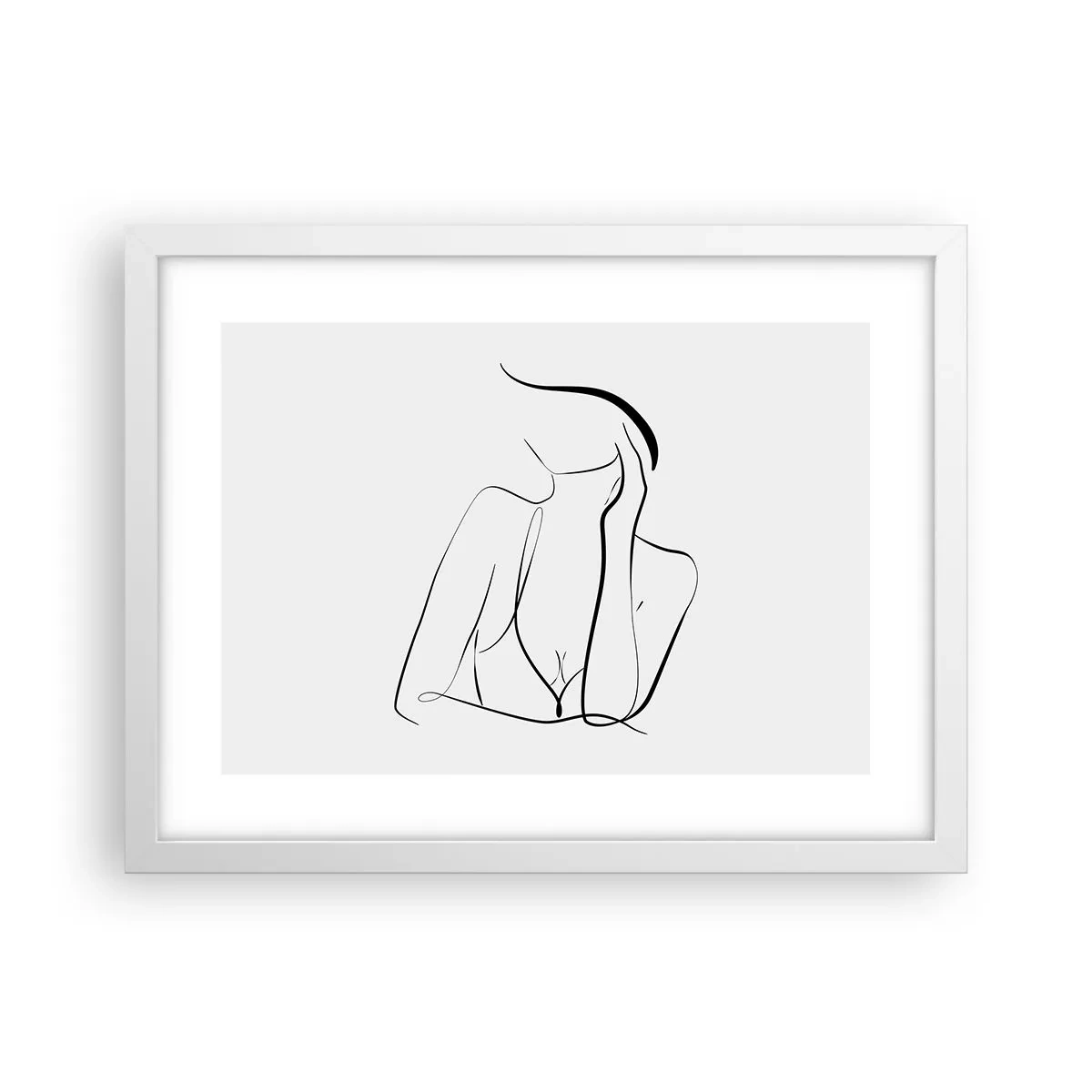Poster in cornice bianca - Sull'onda dei sogni - 40x30 cm