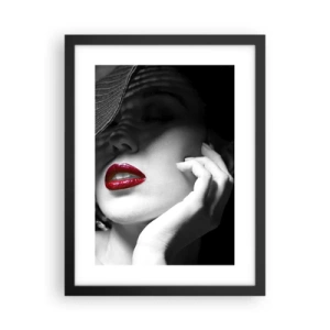 Poster in cornice nera - Studio in scarlatto - 30x40 cm