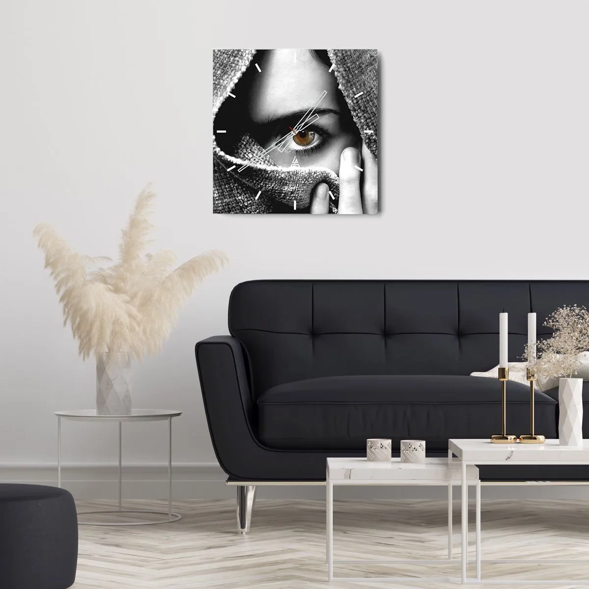 Orologio da parete - Orologio in Vetro - Scopri il segreto - 40x40 cm