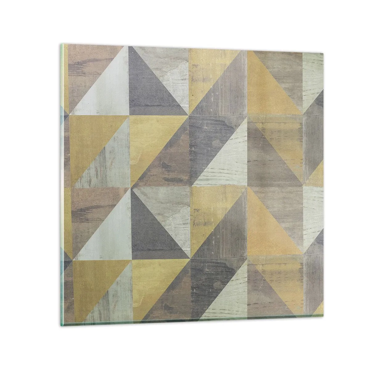 Quadro su vetro - Secondo i triangoli - 30x30 cm