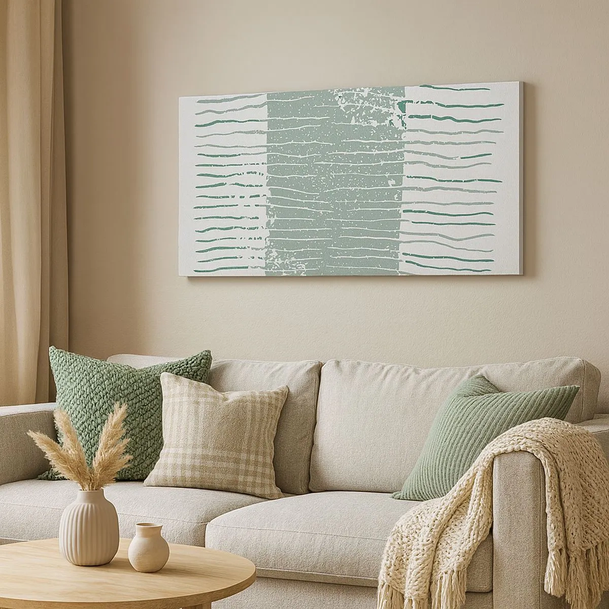 Quadro su tela - Stampe su Tela - Astrazione marina - 100x40 cm