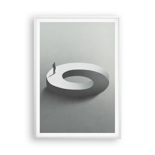 Poster in cornice bianca - Prova a cavartela - 70x100 cm