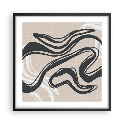 Poster in cornice nera - Espressione moltiplicata - 50x50 cm