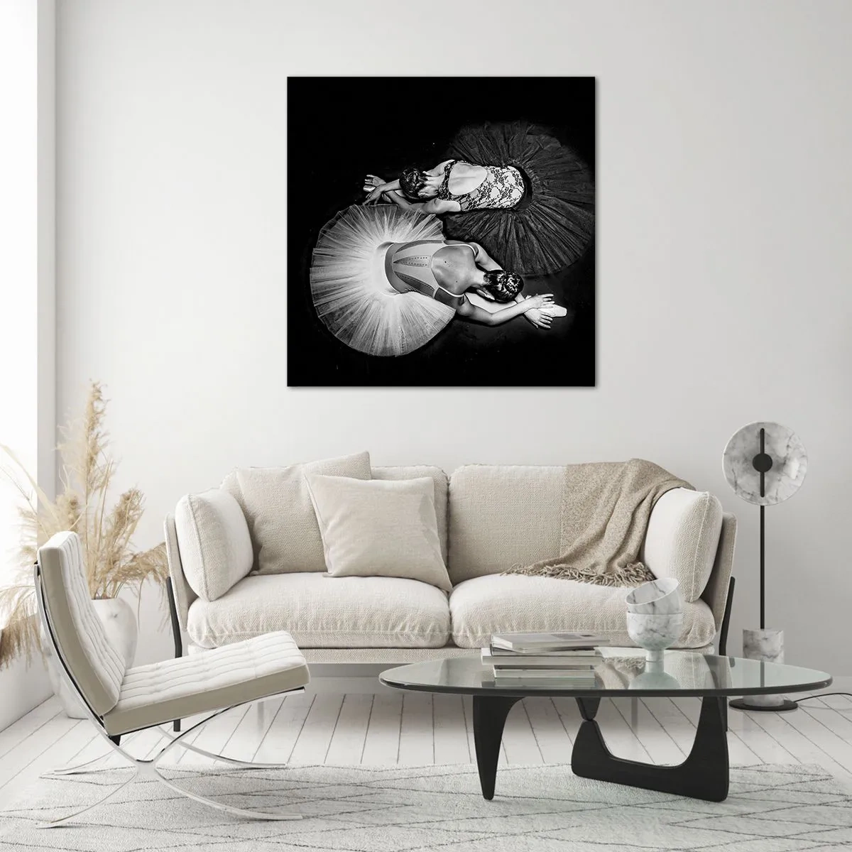 Quadro su vetro - Yin e yang -  equilibrio ideale - 40x40 cm