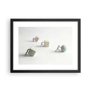 Poster in cornice nera - È la vita - 40x30 cm