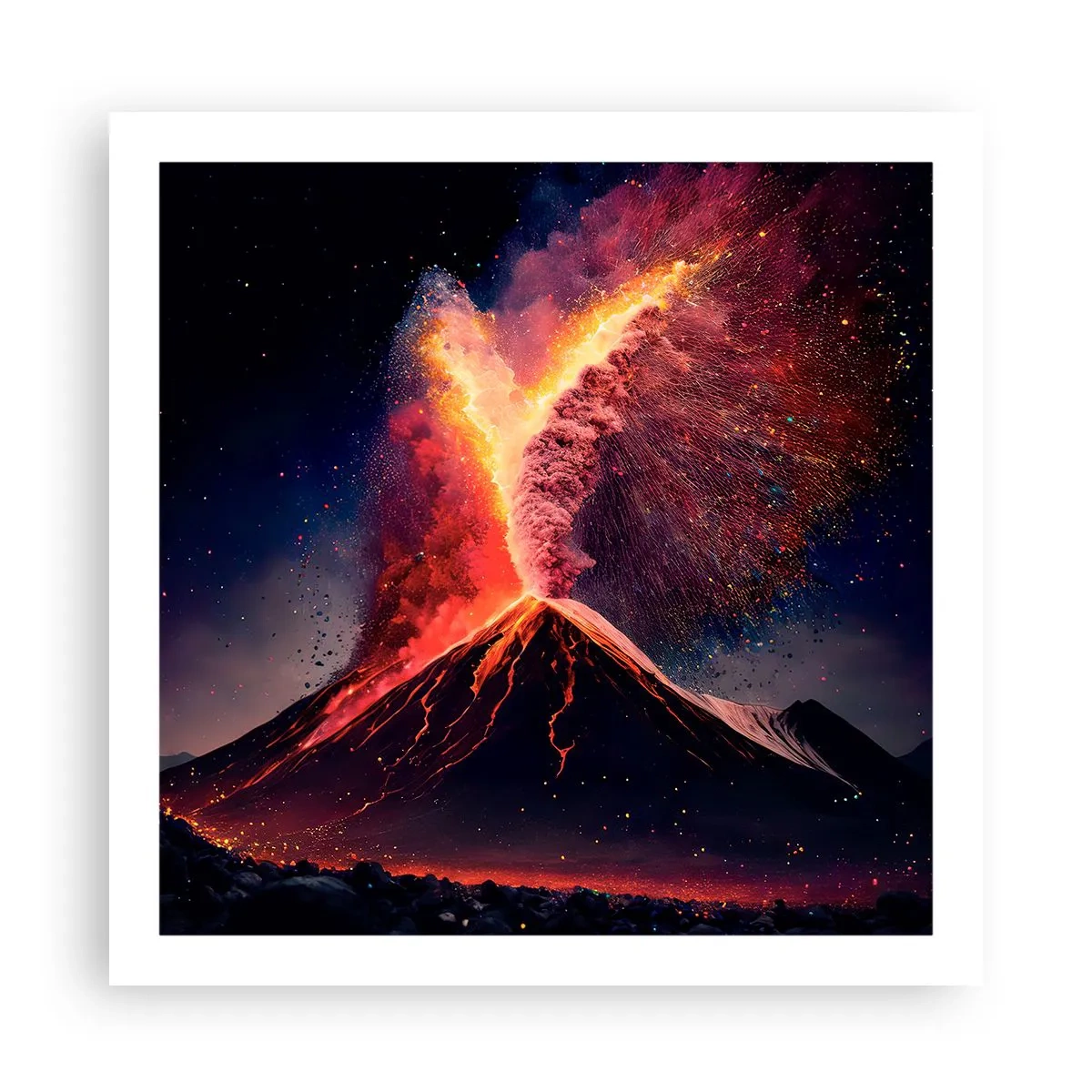 Poster - Bellezza e minaccia - 60x60 cm