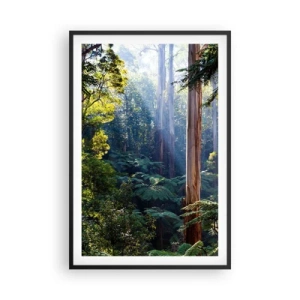 Poster in cornice nera - La favola del bosco - 61x91 cm