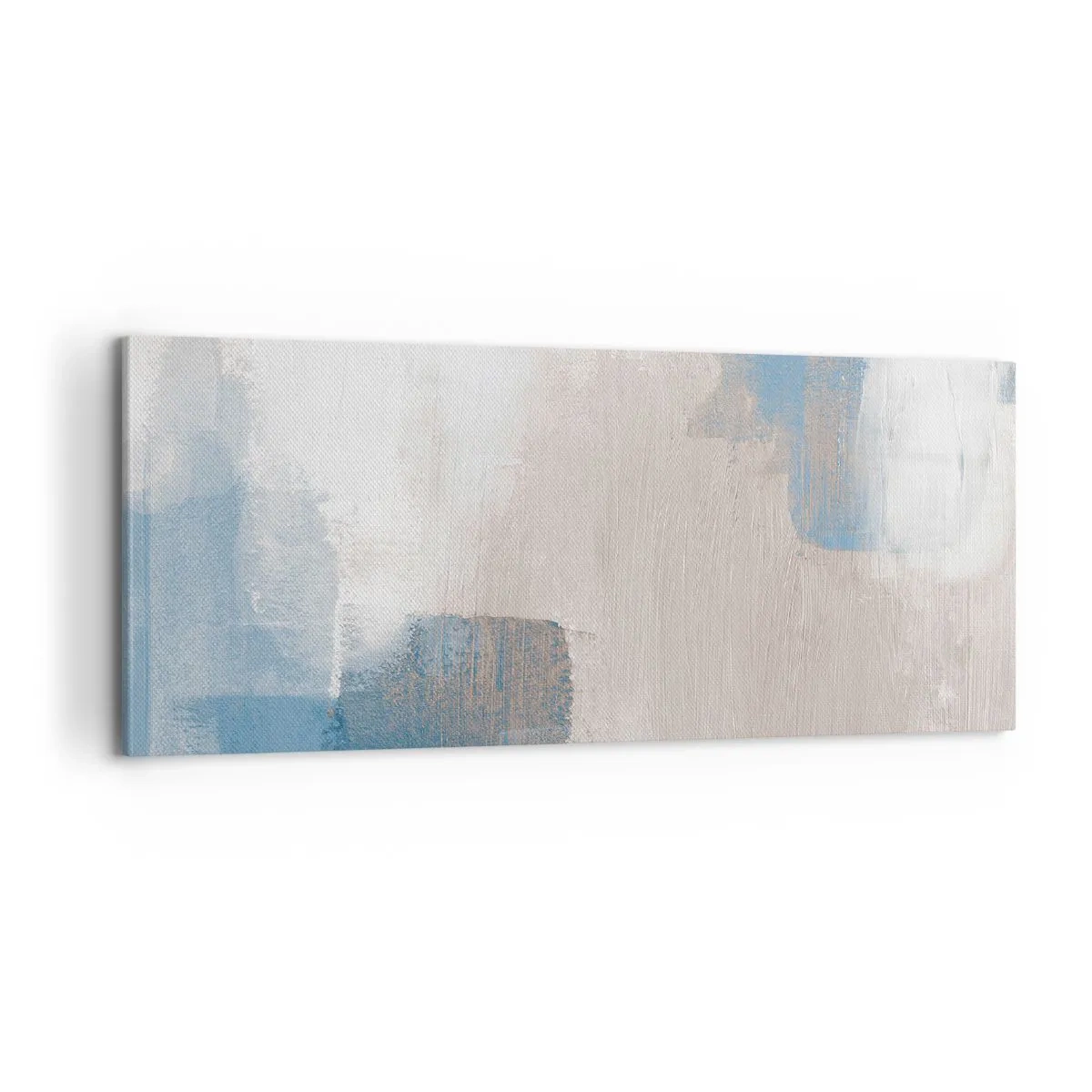Quadro su tela - Stampe su Tela - Astrazione rosa coperta dal blu - 100x40 cm