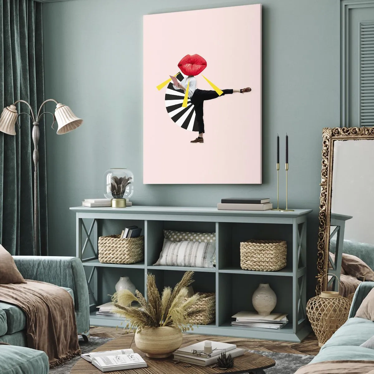 Quadro su tela - Stampe su Tela - Pop-art surrealistica - 45x80 cm