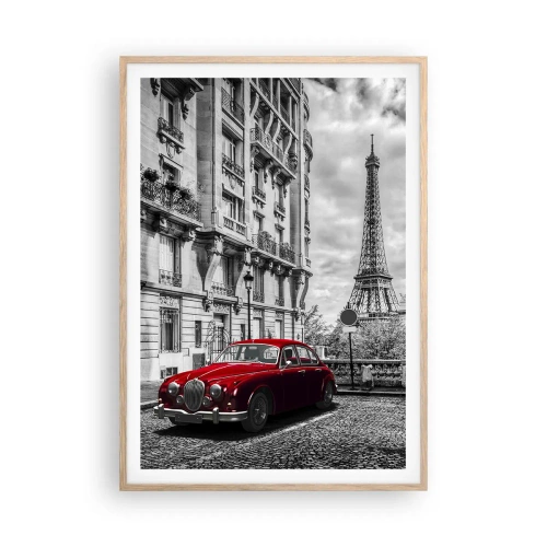 Poster in cornice rovere chiaro - Predatore in città - 70x100 cm