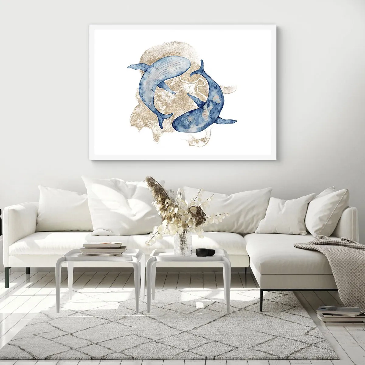 Poster in cornice bianca - Amicizia o amore? - 91x61 cm