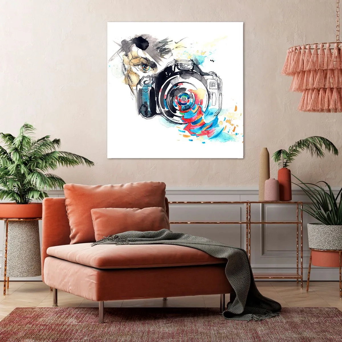 Quadro su tela - Stampe su Tela - Nell'occhio dell'obiettivo - 50x50 cm