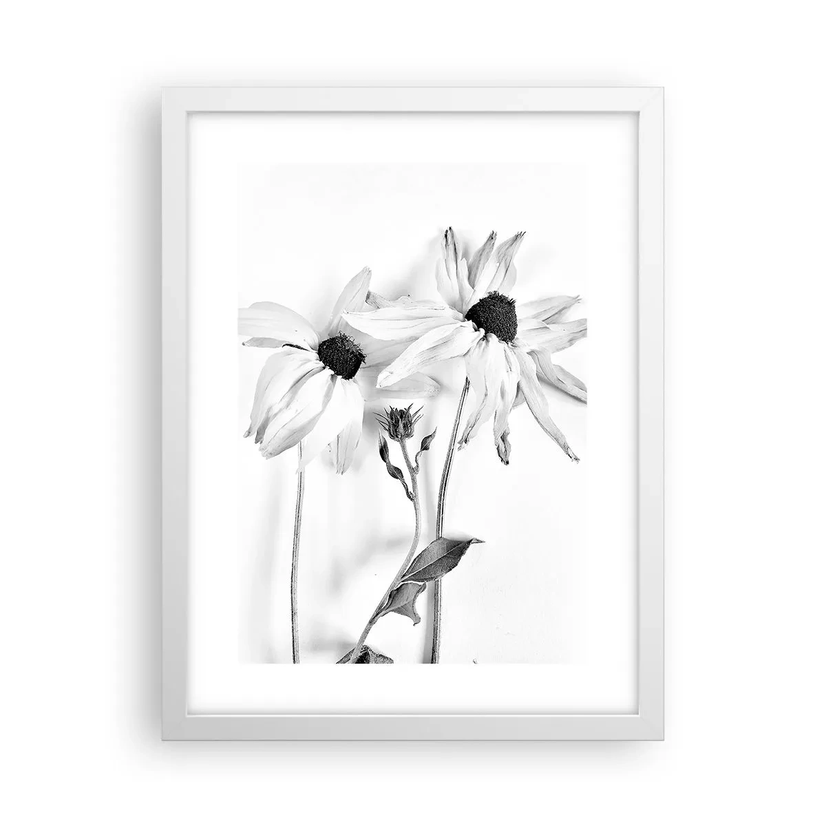 Poster in cornice bianca - Nessuno vuole essere solo - 30x40 cm