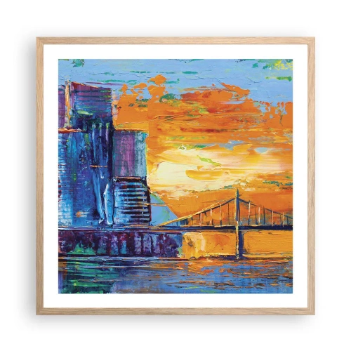 Poster in cornice rovere chiaro - Cultura e natura - 60x60 cm