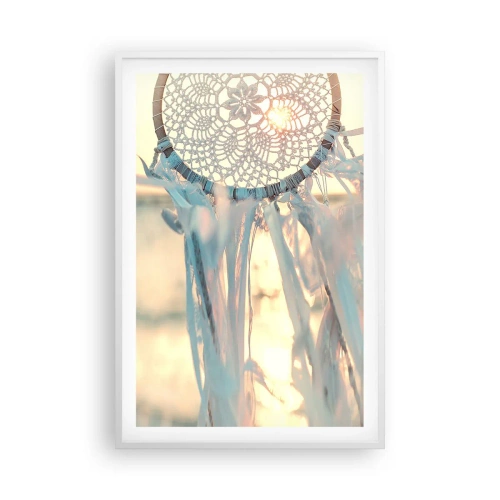 Poster in cornice bianca - Totem di pizzo - 61x91 cm