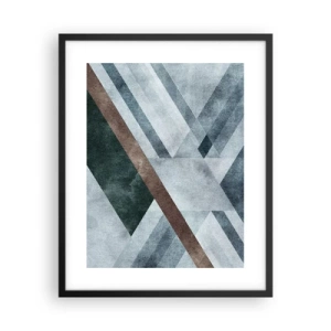Poster in cornice nera - La ricercata eleganza della geometria - 40x50 cm