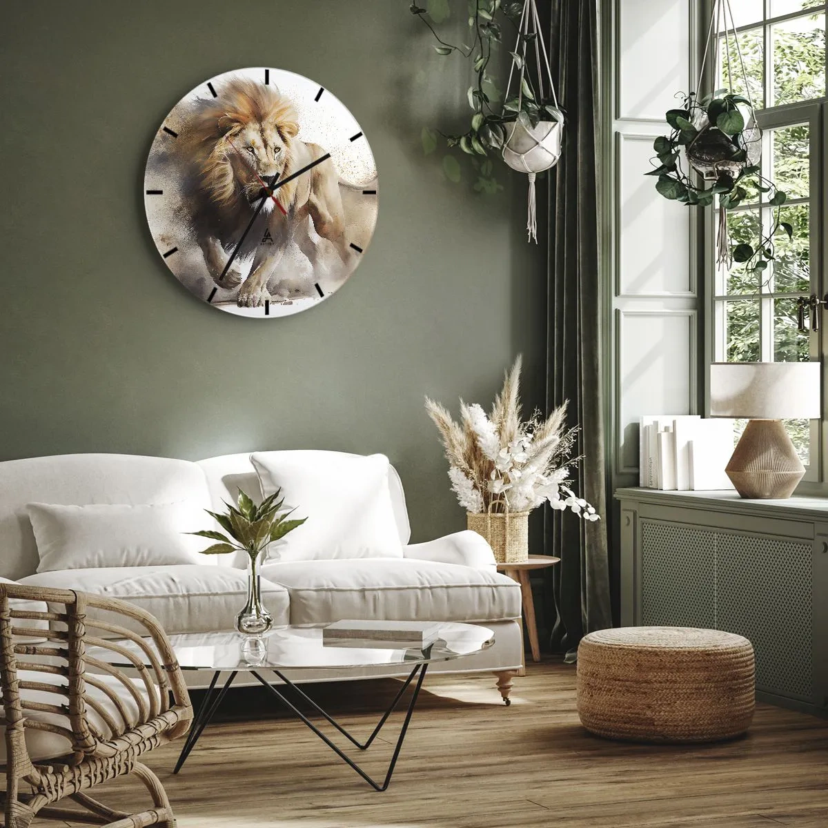 Orologio da parete - Orologio in Vetro - Il re si è mosso - 30x30 cm