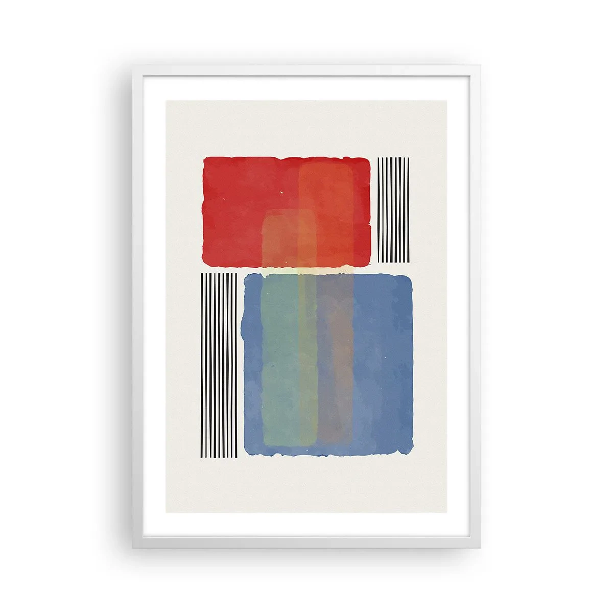 Poster in cornice bianca - Spirito e lettera della geometria - 50x70 cm