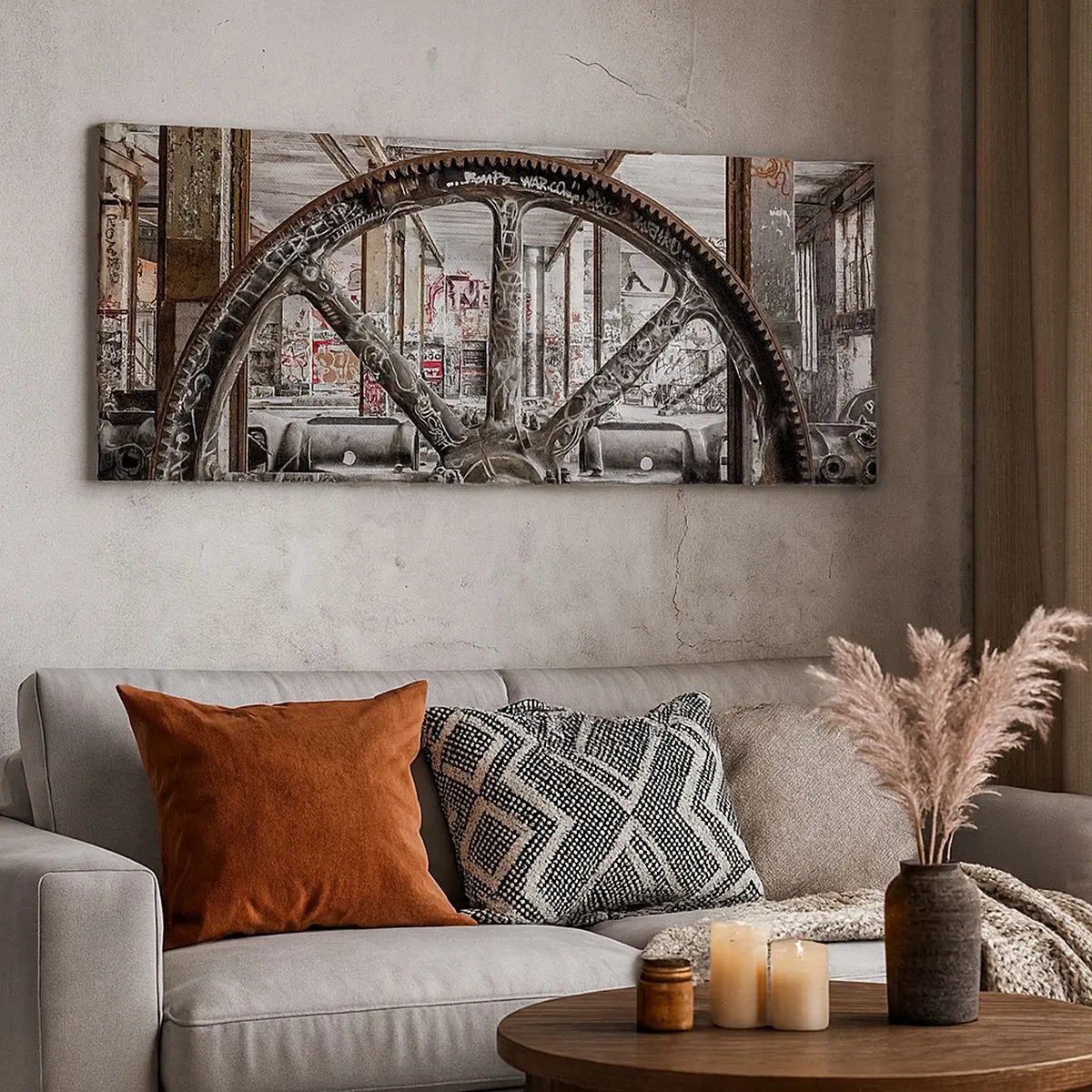 Quadro su tela - Stampe su Tela - La vita segreta della fabbrica - 100x40 cm