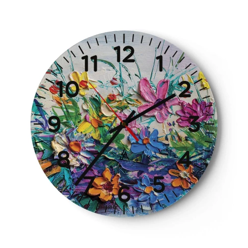Orologio da parete - Orologio in Vetro - Natura per niente morta - 40x40 cm