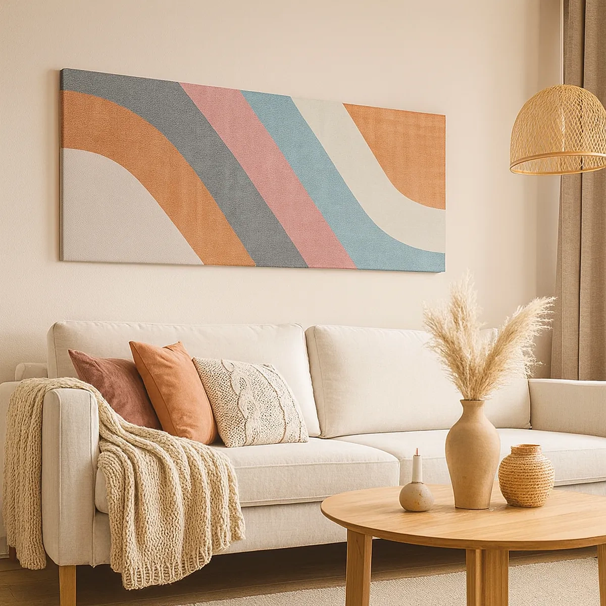 Quadro su tela - Stampe su Tela - Composizione diagonale: movimento - 30x30 cm