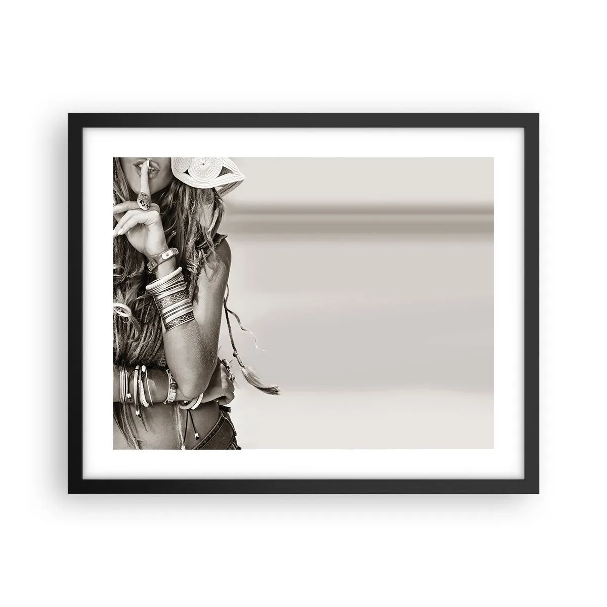 Poster in cornice nera - Come una ragazza - 50x40 cm