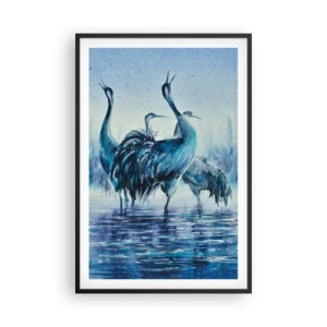 Poster in cornice nera - Incontro mattutino - 61x91 cm