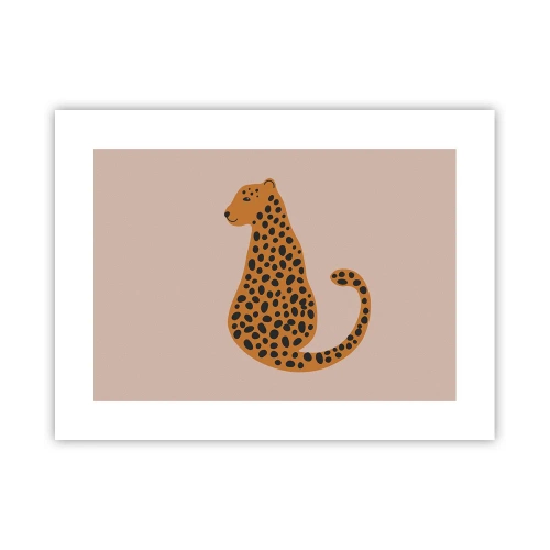 Poster - Il leopardo è un motivo di moda - 40x30 cm