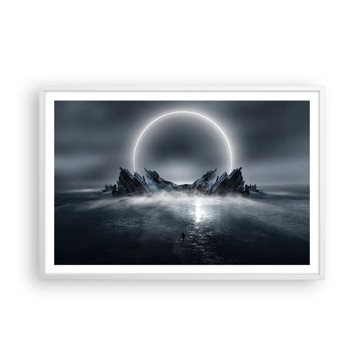 Poster in cornice bianca - La fine del racconto - 91x61 cm