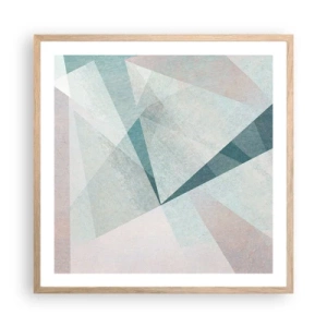 Poster in cornice rovere chiaro - Con calma ma dinamicamente - 60x60 cm