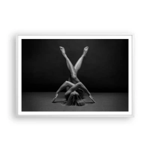 Poster in cornice bianca - Geometria del nudo - 100x70 cm