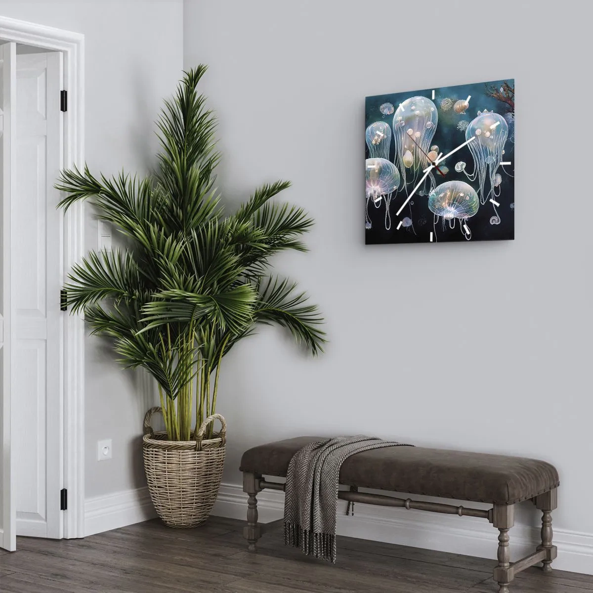 Orologio da parete - Orologio in Vetro - Danza sottomarina - 30x30 cm