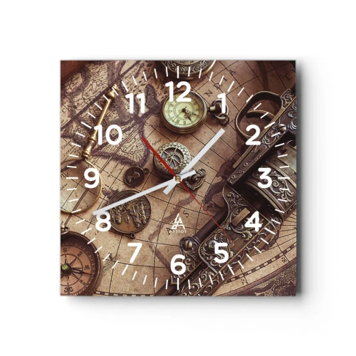 Orologio da parete - Orologio in Vetro - La natura chiama - 30x30 cm
