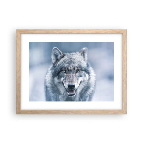 Poster in cornice rovere chiaro - Accetti la sfida? - 40x30 cm