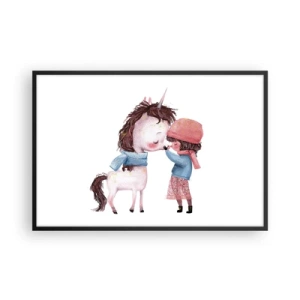 Poster in cornice nera - Racconto d'inverno - 91x61 cm