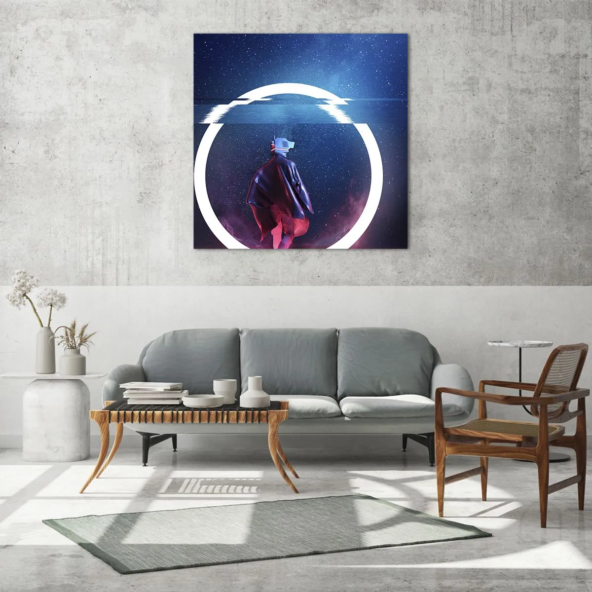 Quadro su vetro - Tra due mondi - 40x40 cm