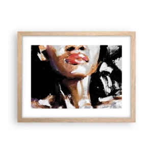 Poster in cornice rovere chiaro - Orgoglio senza pregiudizio - 40x30 cm