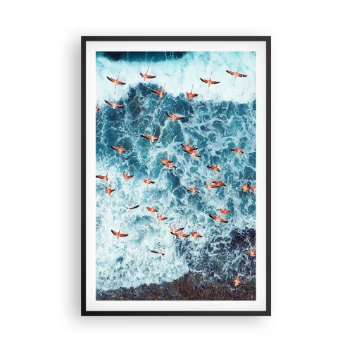 Poster in cornice nera - Parata sotto il mare - 61x91 cm